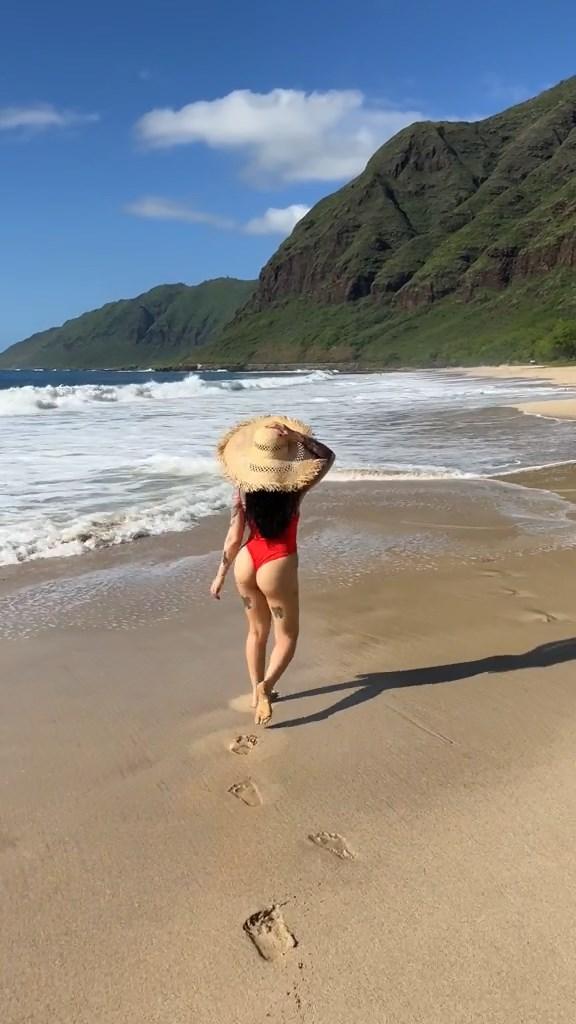 bella poarch sexy bikini beach video leaked otleqc influencersgonewild