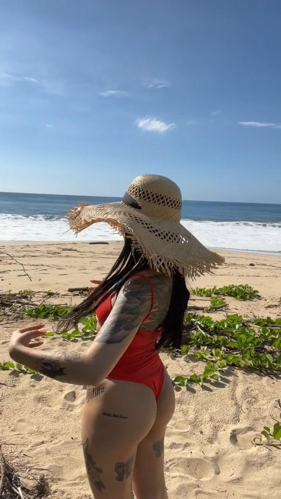bella poarch sexy bikini beach video leaked sgwfrw influencersgonewild