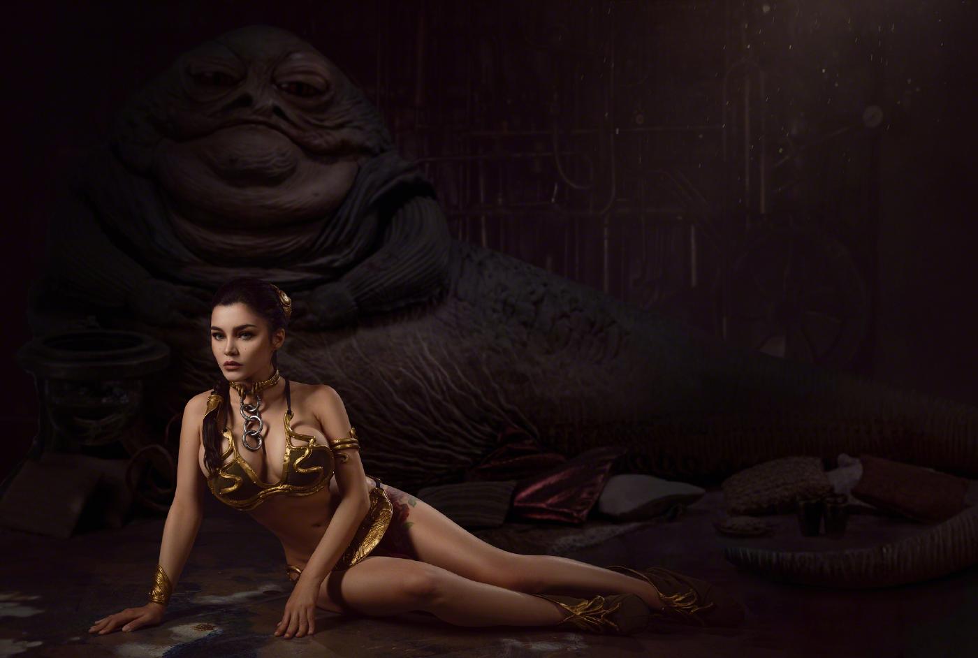 kalinka fox princess leia slave cosplay set leaked sbthyw influencersgonewild